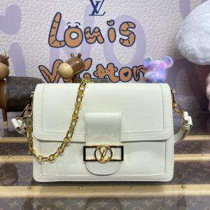 Replica Louis Vuitton Dauphine MM White 1 Replica Louis Vuitton Dauphine MM White - near-authentic luxury replica handbag