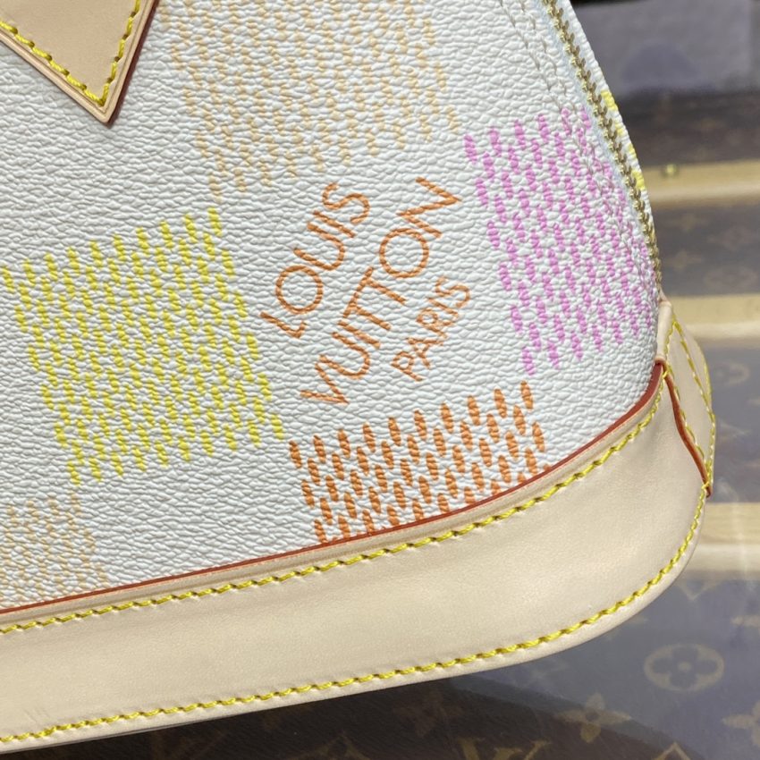 Replica Louis Vuitton Alma BB Checkered 4 Replica Louis Vuitton Alma BB Checkered - premium-grade designer purse dupe