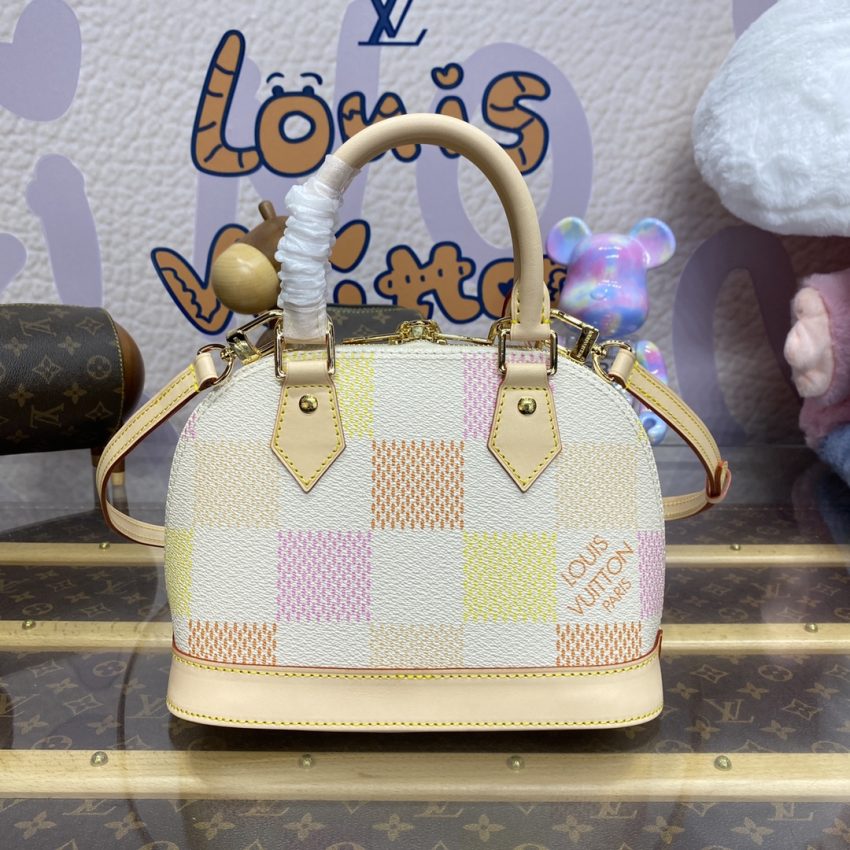 Replica Louis Vuitton Alma BB Checkered 3 Replica Louis Vuitton Alma BB Checkered - premium 1:1 fake handbag model