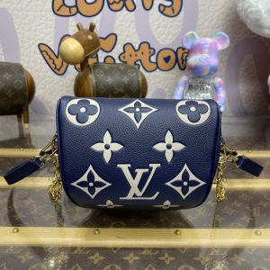 Replica Louis Vuitton Bumbag Mini Blue 2 Replica Louis Vuitton Bumbag Mini Blue - high-end fake designer purse