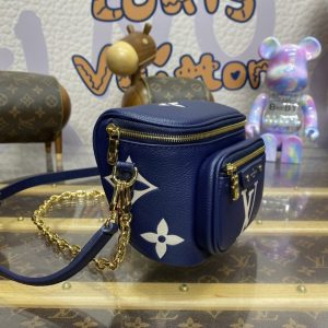 Replica Louis Vuitton Bumbag Mini Blue 4 Replica Louis Vuitton Bumbag Mini Blue - near-authentic luxury replica handbag