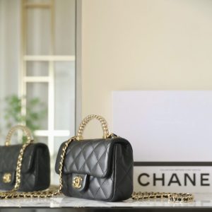Replica CHANEL CF 19 cm Handle Black 3 Replica CHANEL CF 19 cm Handle Black - best quality luxury bag dupe