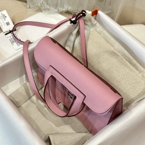Replica Hermes Halzan Pink 3 Replica Hermes Halzan Pink - premium-grade designer purse dupe