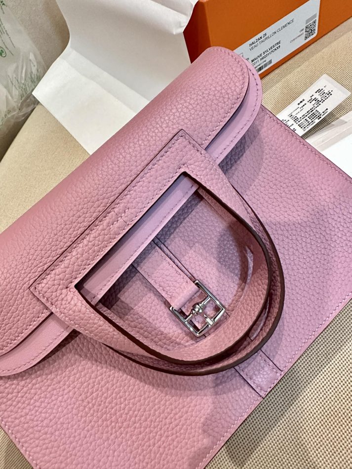 Replica Hermes Halzan Pink 5 Replica Hermes Halzan Pink - elite superclone designer purse