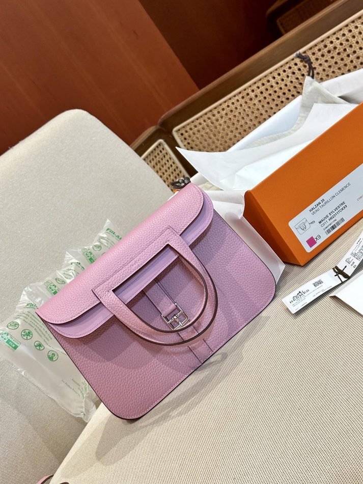 Replica Hermes Halzan Pink 6 Replica Hermes Halzan Pink - 1:1 designer replica handbag