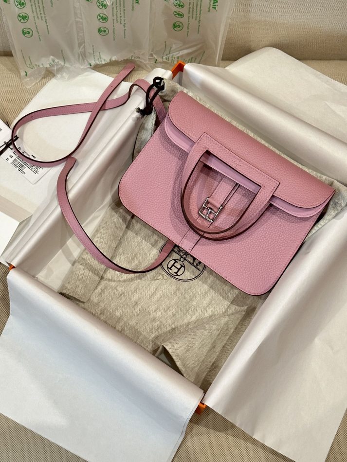 Replica Hermes Halzan Pink 1 Replica Hermes Halzan Pink - top-rated replica designer bag