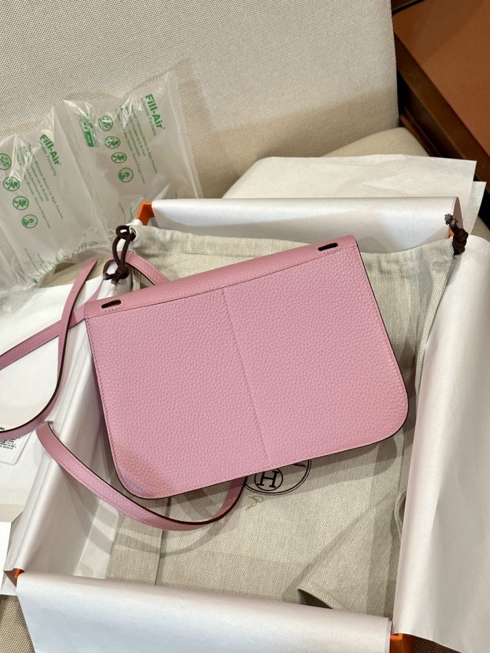 Replica Hermes Halzan Pink 9 Replica Hermes Halzan Pink - premium 1:1 fake handbag model