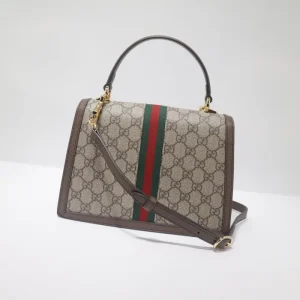 Replica GUCCI OPHIDIA SMALL TOP HANDLE BAG WITH WEB 4 Replica GUCCI OPHIDIA SMALL TOP HANDLE BAG WITH WEB - high-accuracy replica luxury purse