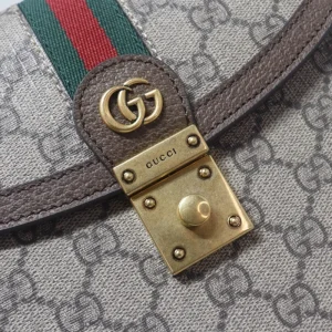 Replica GUCCI OPHIDIA SMALL TOP HANDLE BAG WITH WEB 5 Replica GUCCI OPHIDIA SMALL TOP HANDLE BAG WITH WEB - 1:1 designer replica handbag