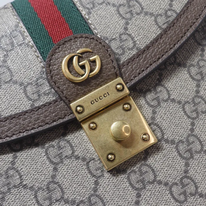 Replica GUCCI OPHIDIA SMALL TOP HANDLE BAG WITH WEB 5 Replica GUCCI OPHIDIA SMALL TOP HANDLE BAG WITH WEB - 1:1 designer replica handbag