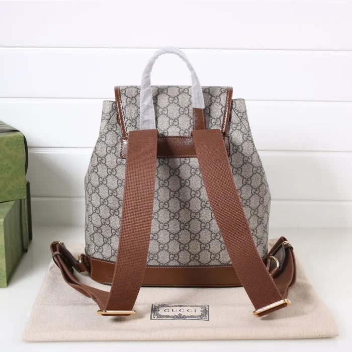Replica GUCCI BACKPACK WITH INTERLOCKING G 3 Replica GUCCI BACKPACK WITH INTERLOCKING G - near-authentic luxury replica handbag