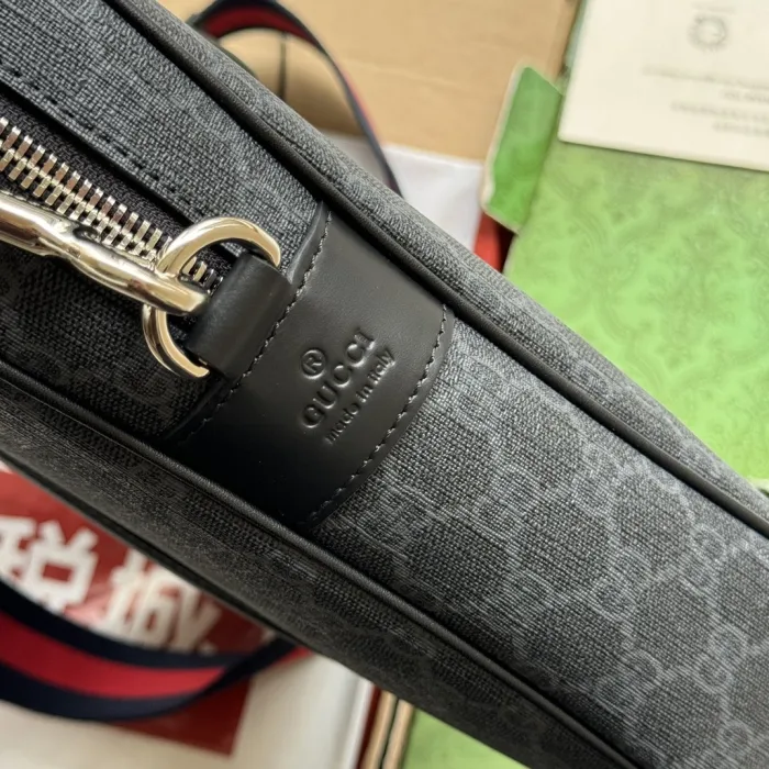 Replica GUCCI GG BLACK BRIEFCASE 4 Replica GUCCI GG BLACK BRIEFCASE - top-tier luxury replica shoulder bag