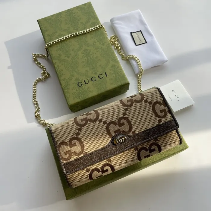 Replica GUCCI OPHIDIA GG CHAIN WALLET 7 Replica GUCCI OPHIDIA GG CHAIN WALLET - 1:1 designer replica handbag