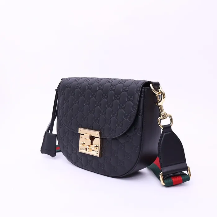 Replica GUCCI Supreme Monogram Web Medium Padlock Messenger Shoulder Bag 9 Replica GUCCI Supreme Monogram Web Medium Padlock Messenger Shoulder Bag - high-end fake designer purse