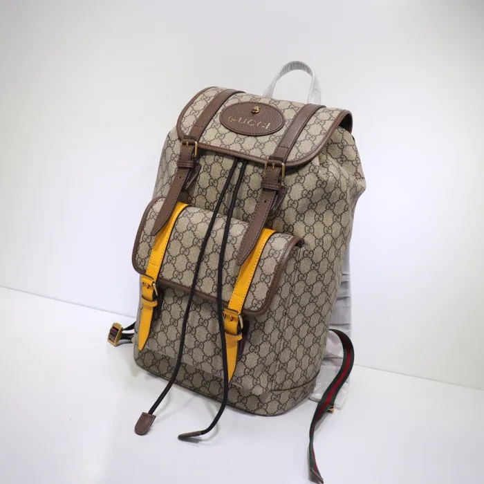 Replica GUCCI GG Supreme Leather Backpack 2 Replica GUCCI GG Supreme Leather Backpack - high-accuracy replica luxury purse