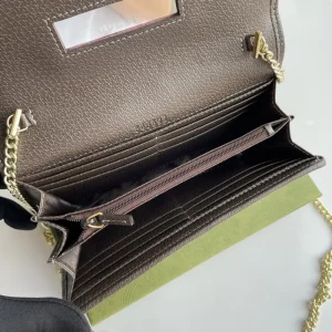 Replica GUCCI OPHIDIA GG CHAIN WALLET 9 Replica GUCCI OPHIDIA GG CHAIN WALLET - high-end fake designer purse