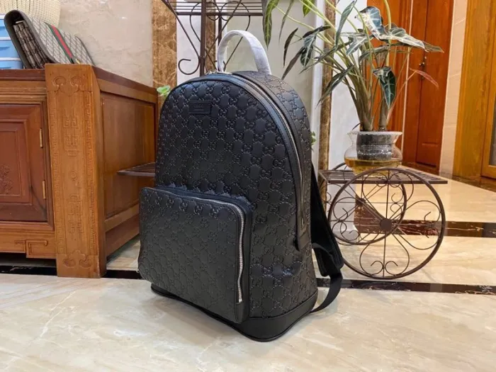Replica GUCCI MEDIUM GG BACKPACK WITH TAG 9 Replica GUCCI MEDIUM GG BACKPACK WITH TAG - best quality luxury bag dupe