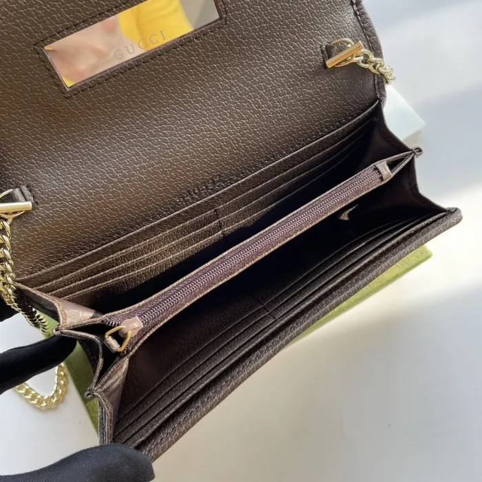 Replica GUCCI OPHIDIA GG CHAIN WALLET 20 Replica GUCCI OPHIDIA GG CHAIN WALLET - premium 1:1 fake handbag model