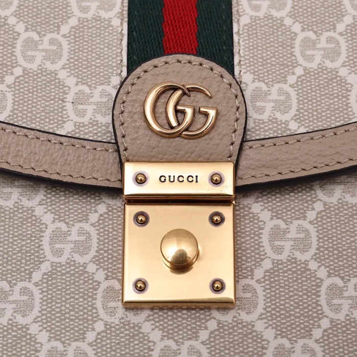 Replica GUCCI OPHIDIA SMALL TOP HANDLE BAG WITH WEB 7 Replica GUCCI OPHIDIA SMALL TOP HANDLE BAG WITH WEB - high-quality designer bag clone