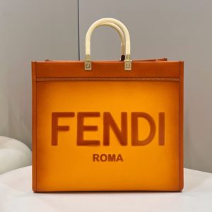 Replica Fendi Peekaboo Tote Orange 1 Replica Fendi Peekaboo Tote Orange - top-rated replica designer bag