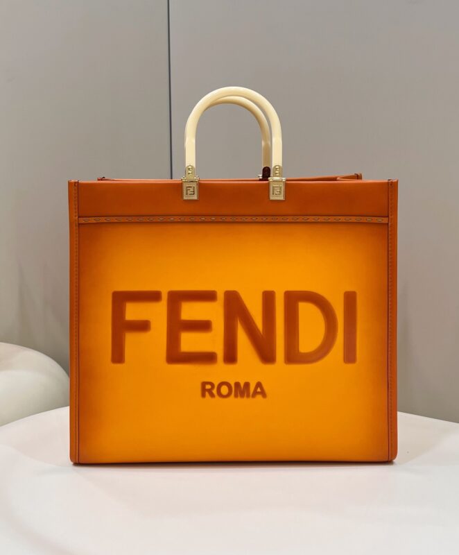 Replica Fendi Peekaboo Tote Orange 1 Replica Fendi Peekaboo Tote Orange - top-rated replica designer bag
