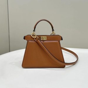 Replica Fendi Peekaboo Mini Brown 1 Replica Fendi Peekaboo Mini Brown - realistic designer-inspired fake bag
