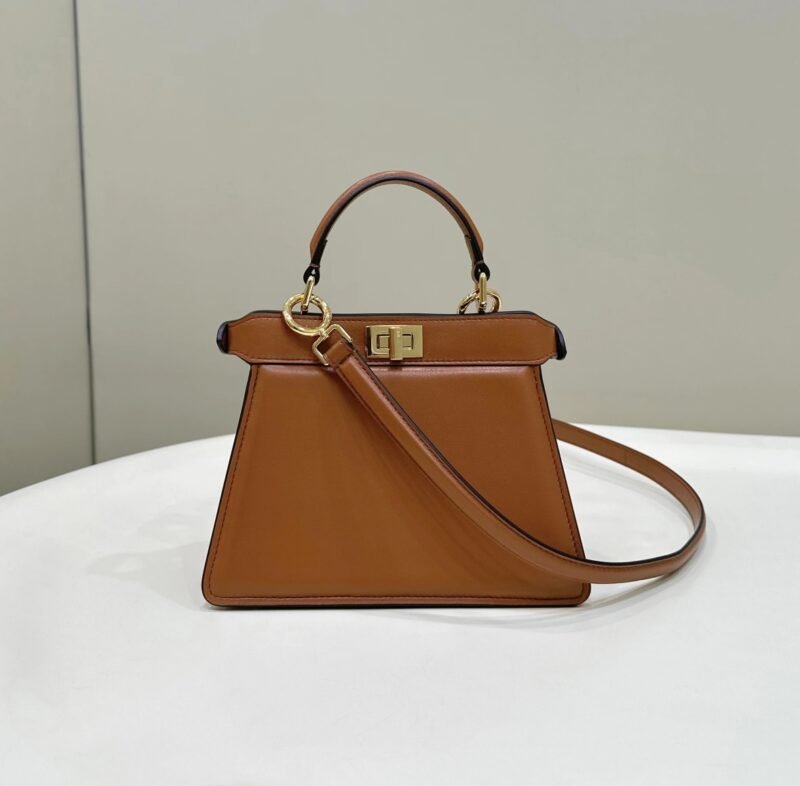 Replica Fendi Peekaboo Mini Brown 1 Replica Fendi Peekaboo Mini Brown - realistic designer-inspired fake bag