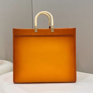 Replica Fendi Peekaboo Tote Orange 2 Replica Fendi Peekaboo Tote Orange - 1:1 designer replica handbag