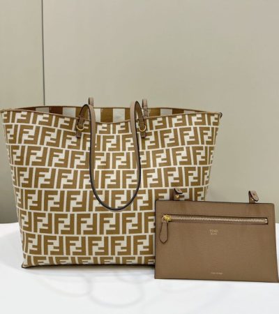 Replica Fendi Two Side Small Tote Beige - 1:1 designer replica handbag