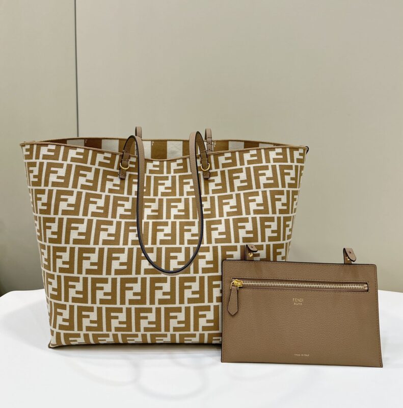 Replica Fendi Two Side Small Tote Beige 1 Replica Fendi Two Side Small Tote Beige - 1:1 designer replica handbag