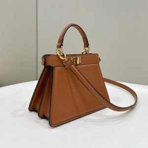 Replica Fendi Peekaboo Mini Brown 2 Replica Fendi Peekaboo Mini Brown - realistic designer-inspired fake bag