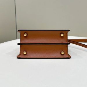 Replica Fendi Peekaboo Mini Brown 3 Replica Fendi Peekaboo Mini Brown - top-tier luxury replica shoulder bag
