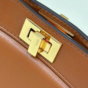 Replica Fendi Peekaboo Mini Brown 4 Replica Fendi Peekaboo Mini Brown - premium 1:1 fake handbag model