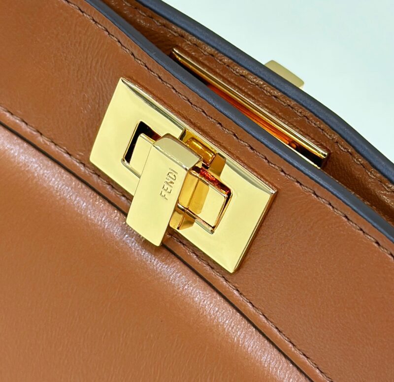 Replica Fendi Peekaboo Mini Brown 4 Replica Fendi Peekaboo Mini Brown - premium 1:1 fake handbag model