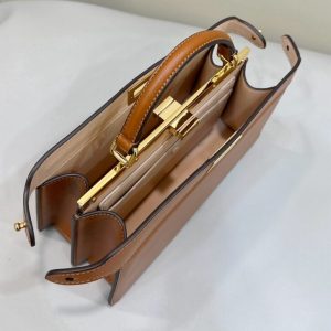 Replica Fendi Peekaboo Large Brown 9 Replica Fendi Peekaboo Large Brown - top-tier luxury replica shoulder bag