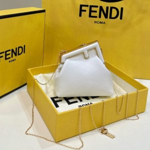 Replica Fendi First Mini White 1 Replica Fendi First Mini White - 1:1 designer replica handbag