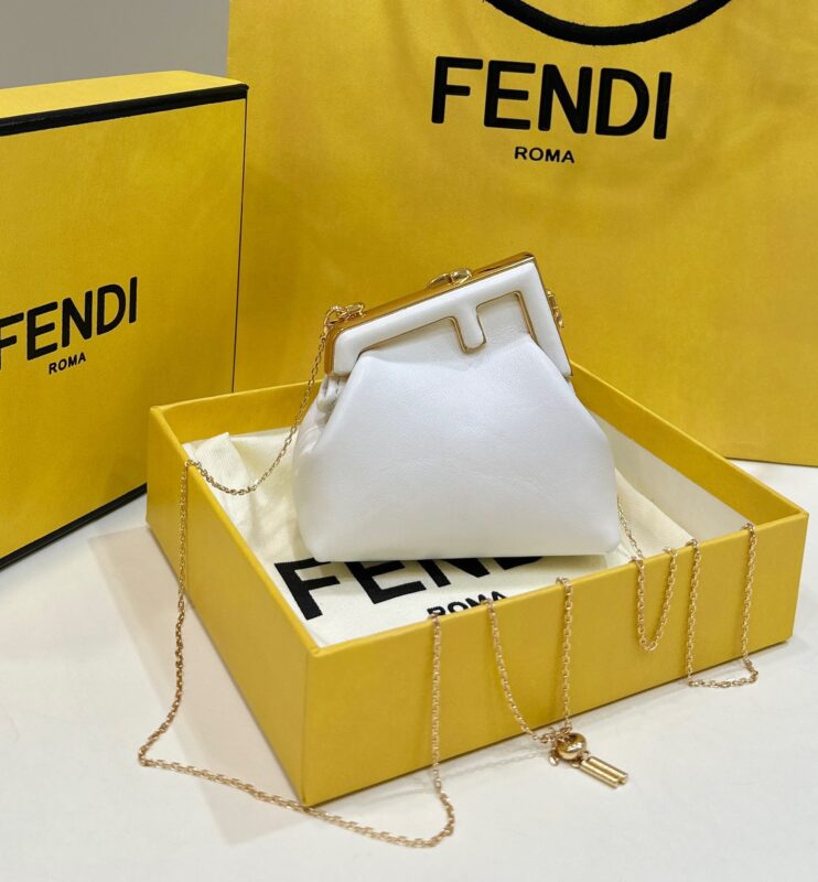 Replica Fendi First Mini White 1 Replica Fendi First Mini White - 1:1 designer replica handbag