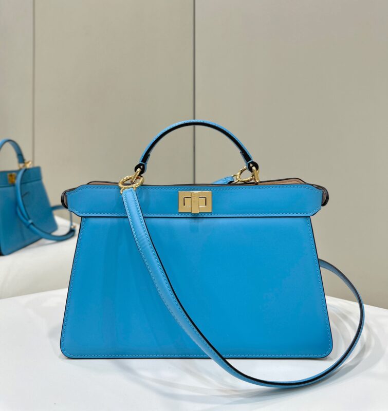 Replica Fendi Peekaboo Large Blue 1 Replica Fendi Peekaboo Large Blue - near-authentic luxury replica handbag