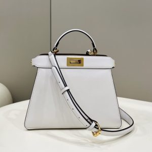 Replica Fendi Peekaboo Medium White 1 Replica Fendi Peekaboo Medium White - premium 1:1 fake handbag model