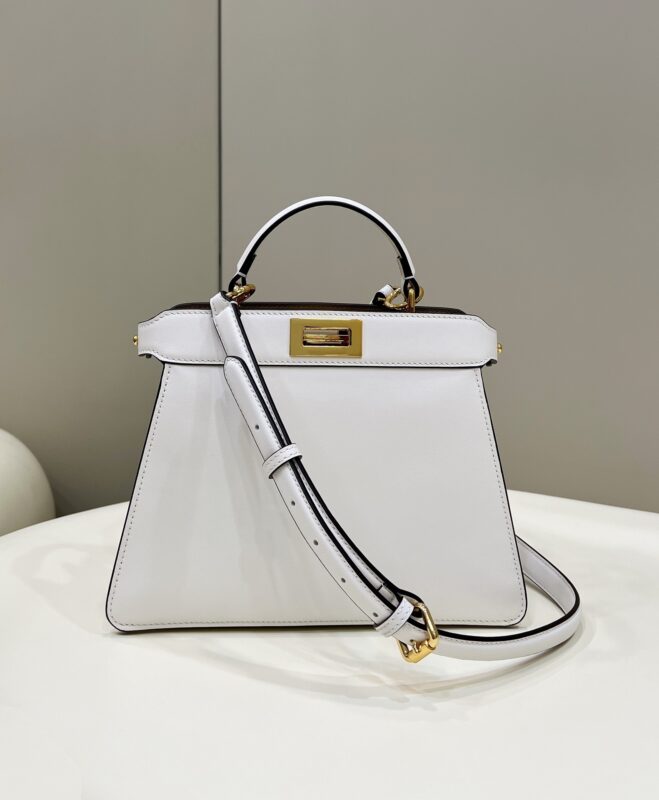 Replica Fendi Peekaboo Medium White 1 Replica Fendi Peekaboo Medium White - premium 1:1 fake handbag model
