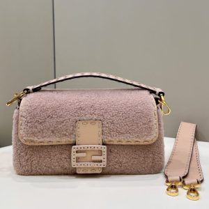 Replica Fendi Baguette Pink Wool 1 Replica Fendi Baguette Pink Wool - top-rated replica designer bag