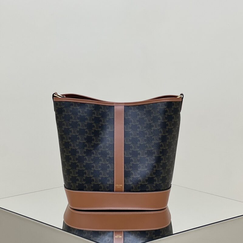 Replica Celine Triomphe Bucket Brown 2 Replica Celine Triomphe Bucket Brown - high-quality designer bag clone