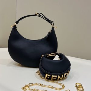 Replica Fendi Fendigraphy Large Black 2 Replica Fendi Fendigraphy Large Black - premium-grade designer purse dupe