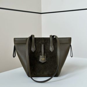 Replica Fendi Origami Small Dark Green 2 Replica Fendi Origami Small Dark Green - premium 1:1 fake handbag model