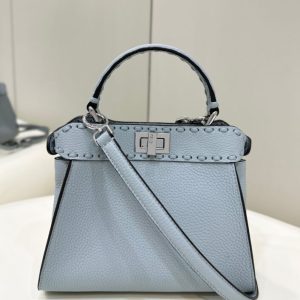 Replica Fendi Peekaboo Small Sky Blue 1 Replica Fendi Peekaboo Small Sky Blue - 1:1 designer replica handbag