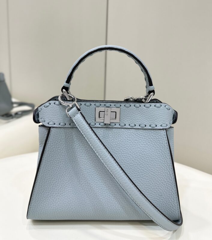 Replica Fendi Peekaboo Small Sky Blue 1 Replica Fendi Peekaboo Small Sky Blue - 1:1 designer replica handbag