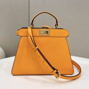 Replica Fendi Peekaboo Medium Orange 1 Replica Fendi Peekaboo Medium Orange - best-selling designer handbag dupe