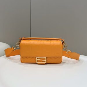 Replica Fendi Baguette Orange 2 Replica Fendi Baguette Orange - premium-grade designer purse dupe
