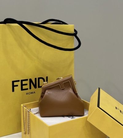 Replica Fendi First Mini Brown - authentic-look luxury purse replica