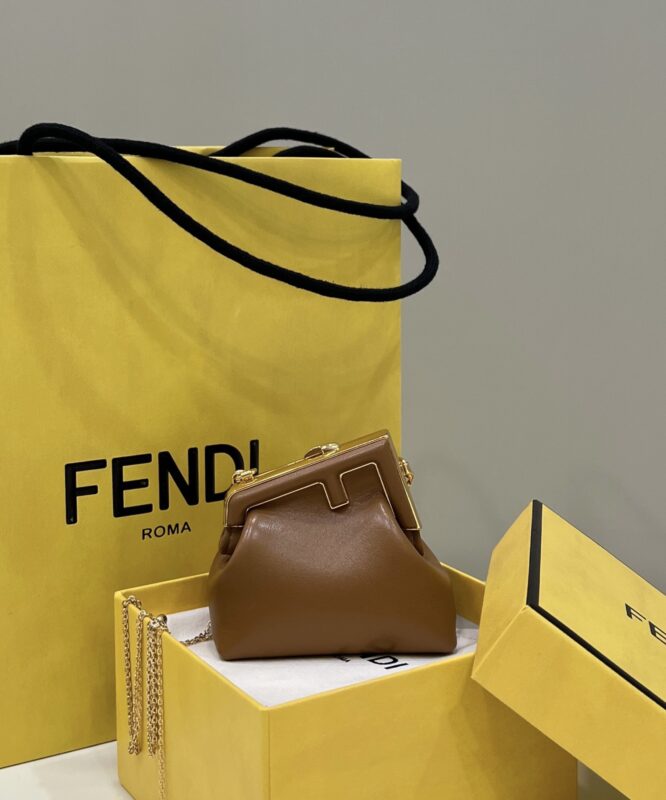 Replica Fendi First Mini Brown - authentic-look luxury purse replica